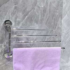 Premium Eco-Friendly Modern Stainless Steel 4 Tier Bathroom Towel <b>Rack</b> Wall Mounted Multi Bar Towel Holder Organized Luxury Home - Product Image 2