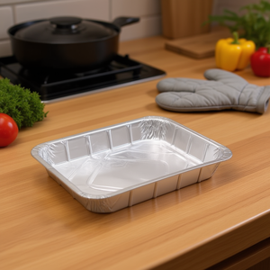 Bandeja Rectangular de Aluminio 39.8x33.8x4.9cm Contenedor Bandea - Product Image 2