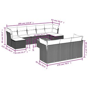 Conjunto de Sofás de Jardín Color Beige - Product Image 3