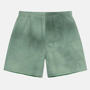 Pantalones Cortos Deportivos Grises para Hombre, Lavados con Ácido, de Algodón Grueso, Casuales para Exteriores, con Bolsillos con Cremallera y Corte Cuadrado, Diseño Liso - Product Image 2