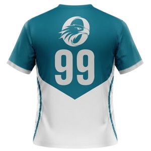 ชุดแข่งแฮนด์บอลชาย สีเขียวอมฟ้าขาว ทูโทน เสื้อเจอร์ซีย์แขนสั้น ชุดกีฬา โพลีเอสเตอร์ สำหรับการแข่งขันและการฝึกซ้อม - Product Image 2