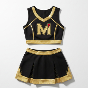 Service OEM : Tenue de cheerleading respirante en mélange polyester-spandex, coupe confortable pour les cascades, les sauts et les acrobaties. - Product Image 1