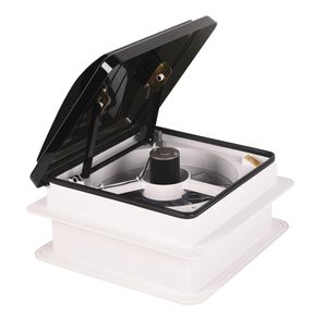 Ventilateur de toit pour camping-car de 14 pouces avec télécommande, réversible, 12V, faible bruit, capteur de pluie et protection UV - Product Image 1