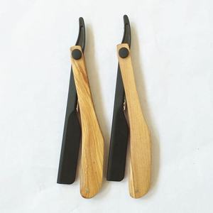 Navaja de Barbero de Acero Inoxidable de Alta Calidad con Mango de Madera, Certificación ISO, Corte Recto, para Uso en Salón, MOQ Bajo - Product Image 6
