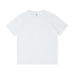 Men's Plain <b>White</b> Cotton T-<b>Shirt</b> Short <b>Sleeve</b> O-Neck Regular Fit Casual Jersey Knitted Solid Color - Product Image 5