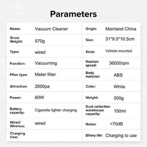 Aspirateur collecteur de poussière blanc - Product Image 4