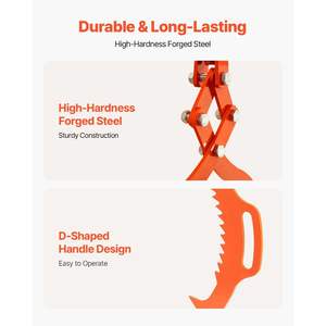 Pinza per Sollevamento Tronchi in Acciaio Resistente da 28 Pollici, Design a Artiglio d'Aquila, Capacità di Sollevamento 1100 LBS, Macchinario Forestale - Product Image 5