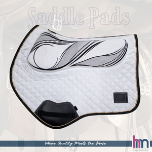 Almohadilla de Silla de Montar Ecuestre Premium de Alta Demanda para Salto GP/Jumping, Acolchada de Algodón con Espuma Viscoelástica y Base Antideslizante con Estampado de Silicona - Product Image 6