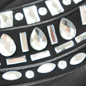 High Quality 380 GSM Heavyweight <b>Rhinestone</b> Zip Hoodie Custom Fleece Crystal Studded Streetwear Winter 100% Cotton <b>Jacket</b> Unisex - Product Image 3