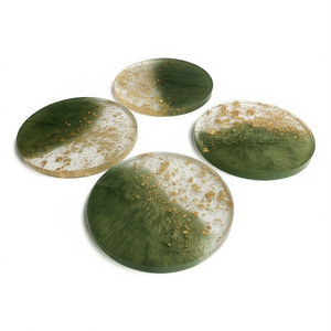 Ensemble de sous-verres en résine faits à la main, réutilisables, protection de table, écologiques, décoratifs, articles promotionnels, achat en gros pour l'exportation - Product Image 2