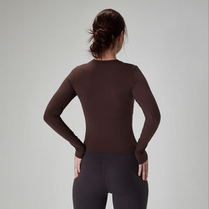 Camiseta Deportiva Personalizada para Ejercicio al Aire Libre, Ajustada, con Cierre de 1/4, Manga Larga, para Hombre, Compresión, Entrenamiento, Gimnasio - Product Image 4