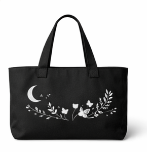 Sac fourre-tout géométrique noir personnalisé, sac fourre-tout en toile écologique, sac fourre-tout en toile personnalisé, sac fourre-tout géométrique noir - Product Image 6