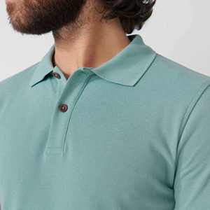 Polo de Golf para Hombre, 100% Algodón, Color Sólido, Transpirable, Manga Corta, Estilo Urbano, Top en Tendencia - Product Image 6