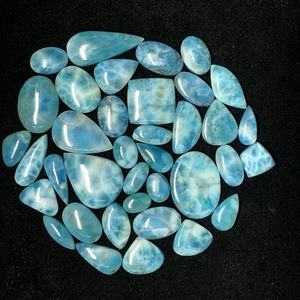 Venta al por Mayor de Larimar Natural Dominicano de Alta Calidad, Cabujón de Larimar en Forma de Pera para la Fabricación de Colgantes - Product Image 3