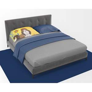 Verano girasoles rojo blanco Shih Tzu ilustraciones ligero y súper suave fácil cuidado decorativo funda de almohada estándar - Product Image 3