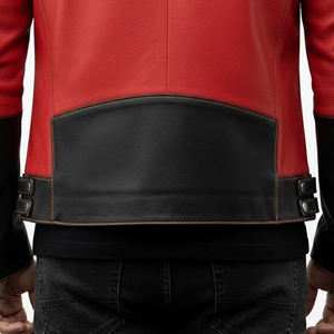 Chaqueta de Invierno Estilo Urbano Informal para Hombre, Chaqueta de Cuero para Hombre Resistente al Viento con Tela de Lona Impermeable - Product Image 5