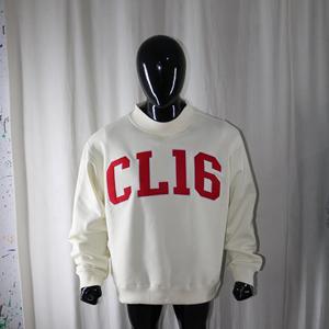 Sweat-shirts surdimensionnés à col montant CLI6, 450 GSM, avec broderie personnalisée, coupe ample, en molleton 100% coton French Terry - Product Image 1