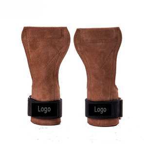 สายรัดข้อมือสำหรับยกน้ำหนัก สายรัดฝ่ามือ แผ่นรองรับมือสำหรับครอสเทรนนิ่ง ถุงมือหนังสำหรับออกกำลังกาย - Product Image 1