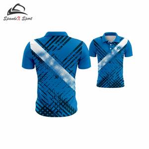 T-shirts imprimés en maille 100 % polyester de haute qualité, personnalisez votre propre chemise, impression numérique de logo, OEM ODM - Product Image 2