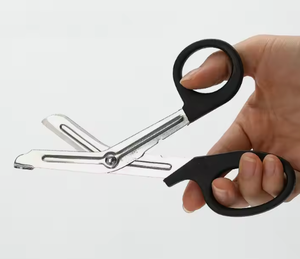 Tijeras para vendajes de 5.5 pulgadas de acero inoxidable, perfectas para cirugías, cuidado médico y uso doméstico, color rojo, instrumentos médicos de enfermería - Product Image 3