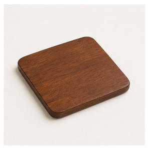 Premium Handcrafted Square Walnut Wood <b>Coasters</b> Set For Coffee <b>Table</b> Natural Wood Drink <b>Coaster</b> Eco-Friendly Heat Resistant Mats - Product Image 4