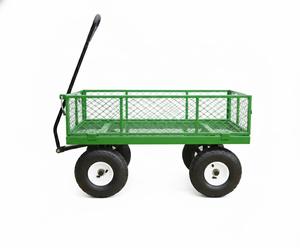 Chariot de jardin robuste, capacité 400 lb, avec côtés en maille amovibles, pneus pneumatiques de 10 pouces, parfait pour le jardin, les fermes ODGGAR024 - Product Image 2