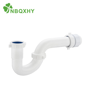 بيع بالجملة <span class=keywords><strong>PVC</strong></span> حجم كبير DWV ASTM D2665 تجهيزات مصيدة DWV مع اتحاد ذكر نظيفة خارج نقطة الإنطلاق - Product Image 1