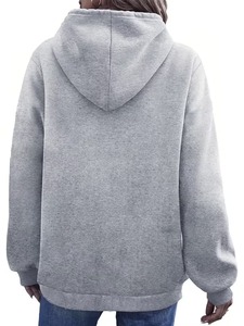 Sudaderas para Mujer OEM con MOQ Bajo, Sudaderas con Capucha Extra Grandes de Color Sólido para Damas - Product Image 6