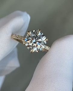 3CT Lab Grown Diamond Engagement <b>Ring</b> for Women | Luxury 18K Gold Brilliant Cut Diamond Wedding <b>Ring</b> IGI Certification Diamonds - Product Image 1
