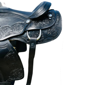 Silla de montar western de cuero hecha a mano y personalizada para caballo. Todos los colores. - Product Image 6