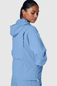 Ensemble veste coupe-vent légère à capuche et short pour femme, vêtements de sport décontractés pour l'extérieur, survêtement 2 pièces pour femme - Product Image 4