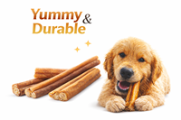Snacks para Perros 100% Naturales Hechos a Mano con Sabor a Res - Orgánicos, Sin OMG, Altos en Proteínas, Sin Granos, Palitos de Res para la Salud Articular y el Apoyo Inmunológico
