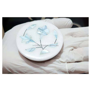 Meilleure vente en gros indien miroir en marbre incrustation de nacre pour cadeaux de mariage miroirs en marbre incrustation d'orgone - Product Image 4