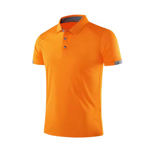 Chemise de golf personnalisée pour homme, manches courtes, vêtements de sport décontractés, polyester/coton, respirant, logo foncé - Product Image 6