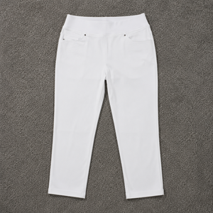 Women's UV Protection Golf Capris Elastic Waist Lightweight Quick Dry Performance Crop Pants Slim Fit 4-Way Stretch - Product Image 2