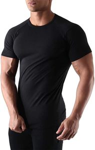Vêtements de sport athlétiques respirants pour hommes, coupe ajustée, avec logo frontal, en tissu biologique vintage sérigraphié, pour la musculation et la gym - Product Image 4