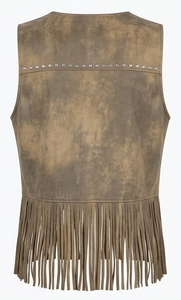 Women Western Fringe Vest <b>Suede</b> <b>Leather</b> Sleeveless <b>Jacket</b> Cowboy Tassel Biker Festival Rodeo Fashion Apparel Premium OEM - Product Image 4