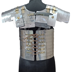 Armadura Lorica Segmentata Auténtica Hecha a Mano, Armadura Corporal de Acero Suave para Legionario Romano, para Disfraces de Cosplay y Reenactment Histórico - Product Image 4