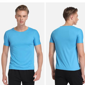 T-shirts en coton uni de qualité supérieure à manches courtes pour hommes et femmes, personnalisables en gros OEM/ODM, respirants, col rond classique, décontractés, vente en gros - Product Image 2