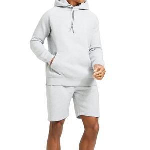 Ensemble de survêtement respirant pour homme, taille élastique, respirant, sweat-shirt à capuche et short de sport, en molleton de coton, vêtements d'hiver, fabriqué au Pakistan - Product Image 1