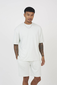 Men's Plain <b>Set</b> Breathable Summer <b>Set</b> Custom Logo Blank Cotton Street Wear Fitness wear Lightweight Quick dry Oversized 2026 - Product Image 1
