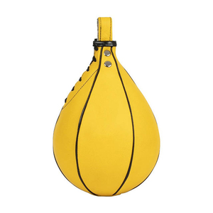Ballon de vitesse de boxe en cuir à double extrémité, ballon de vitesse professionnel pour l'entraînement de boxe, ballon de boxe en cuir, ballon de vitesse Yoga Wave - Product Image 5