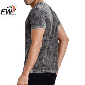 T-shirt délavé à l'acide de haute qualité pour homme – Coupe ajustée et décontractée - Product Image 6