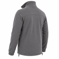 Veste polaire personnalisée pour homme de haute qualité, entièrement zippée, col montant, poches zippées, chaude pour l'hiver, pour l'extérieur, ton neutre, logo frontal
