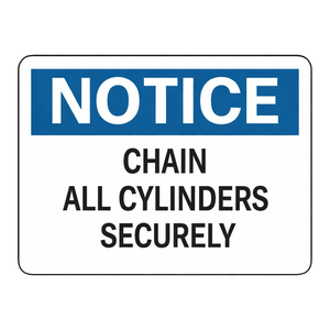 Brady Notice Cylinder <b>Chain</b> Securely Sign for Laboratory and Industrial Storage Areas - Product Image 3