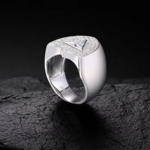 Anillo de Compromiso con Diamante Cultivado en Laboratorio, Corte Brillante, Plata de Ley 18k, Halo, Certificado IGI, Joyería Unisex de Lujo, Estilo Hip Hop, Personalizable - Product Image 3
