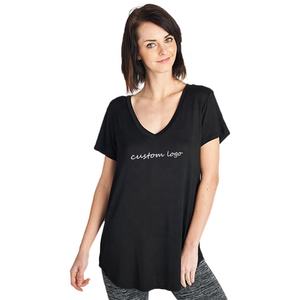 Camiseta de manga corta de línea larga personalizada para mujer, ropa deportiva unisex de gran tamaño, hip hop, venta al por mayor - Product Image 3