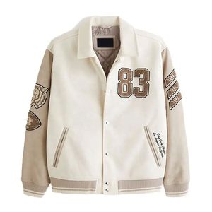 Veste de style universitaire pour homme, avec des matériaux de qualité supérieure et un style varsity, pour des tenues streetwear modernes, avec services OEM - Product Image 3
