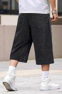 Pantalones Cortos Vaqueros Casuales para Hombre, Personalizados, Holgados, Transpirables, de Algodón Ecológico, de Alta Calidad, Estilo Urbano, Vintage, para Verano - Product Image 5