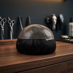 Toupee para Hombre Taz Hair con Base de Encaje, 130% de Densidad, Cabello Remy Indio Liso, Base Mono, Estilo Central, Nudos Invisibles - Product Image 1